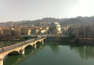 Obraz podglądu z kamery internetowej Turin - Ponte Vittorio Emanuele - Gran Madre di Dio